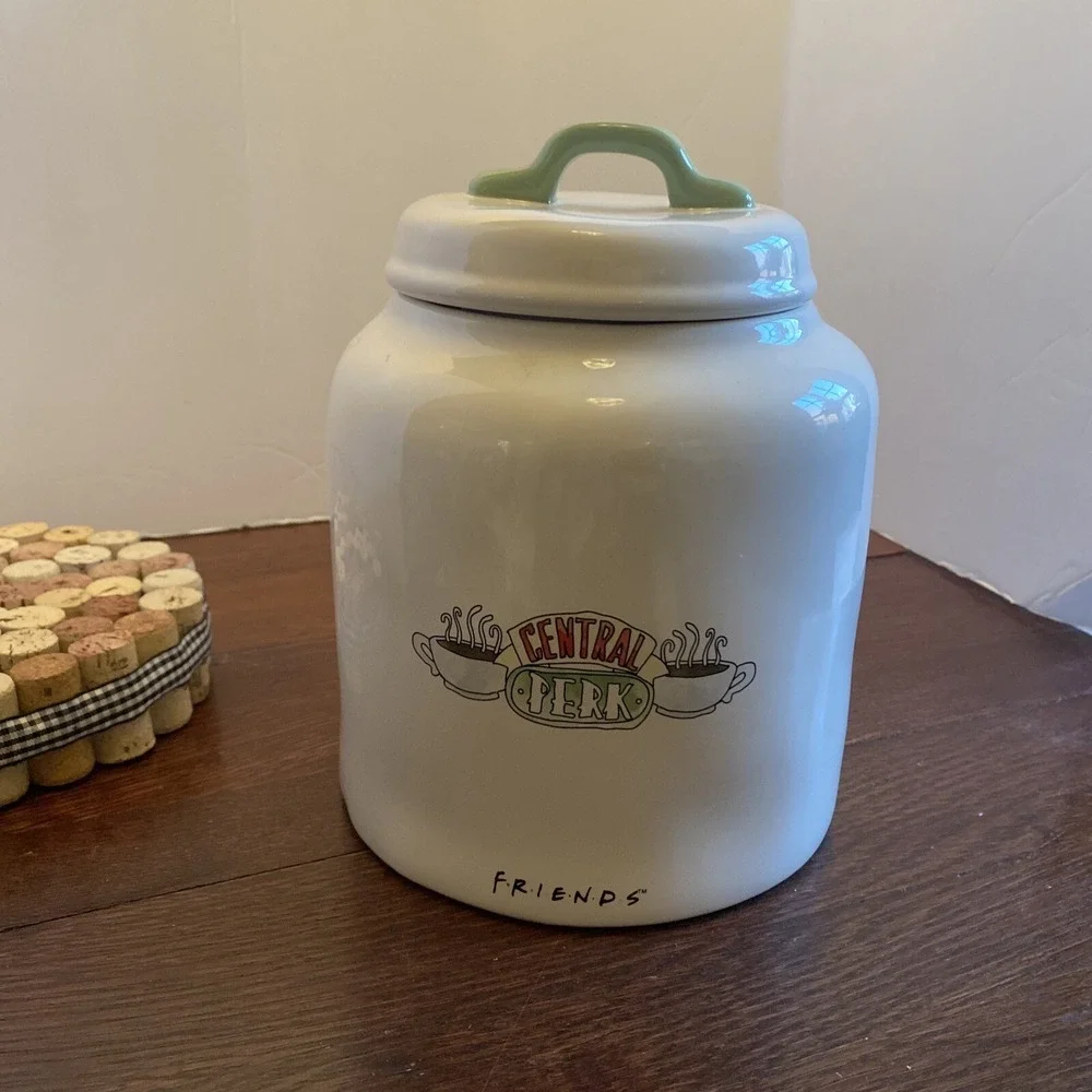 Rae Dunn, Large, Coffee Canister , Friends Central Perk‎ , Coffee on Flip Side